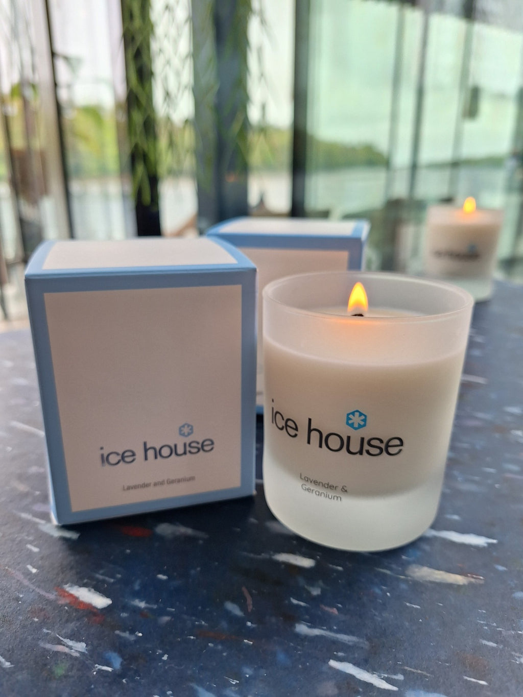 Ice House Candle - Lavender and Geranium